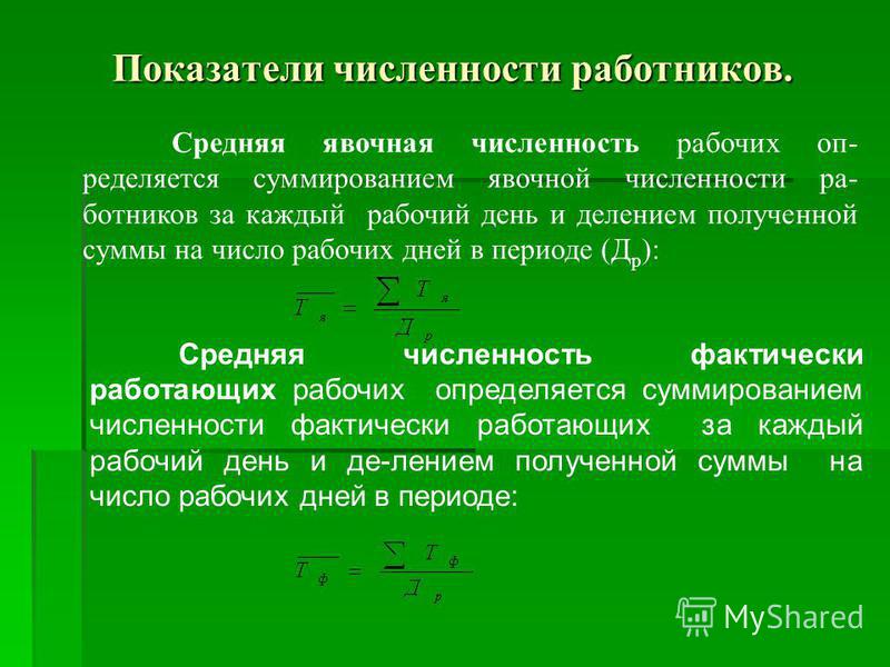 Численность работников и среднесписочная численность отличия