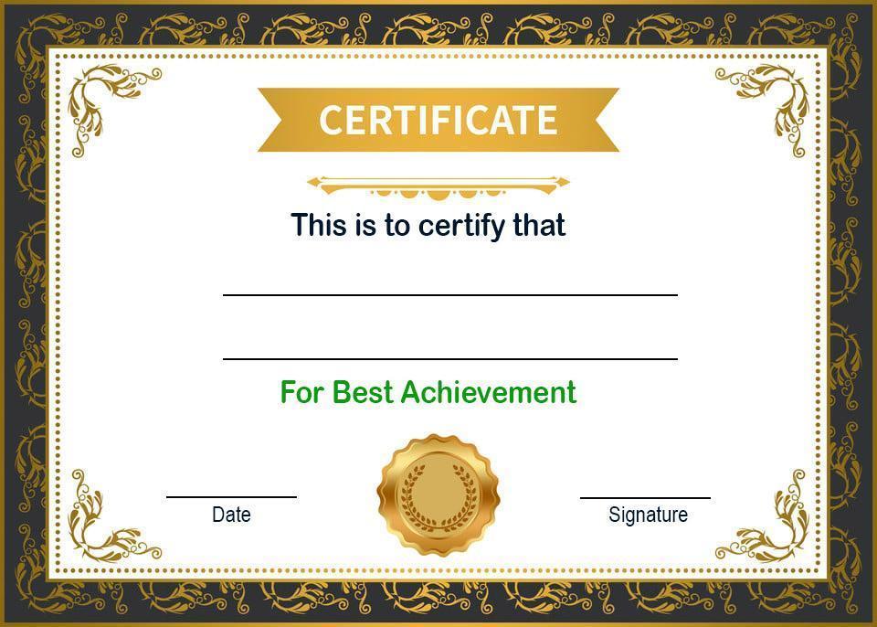 Certificate of Experience For Employement