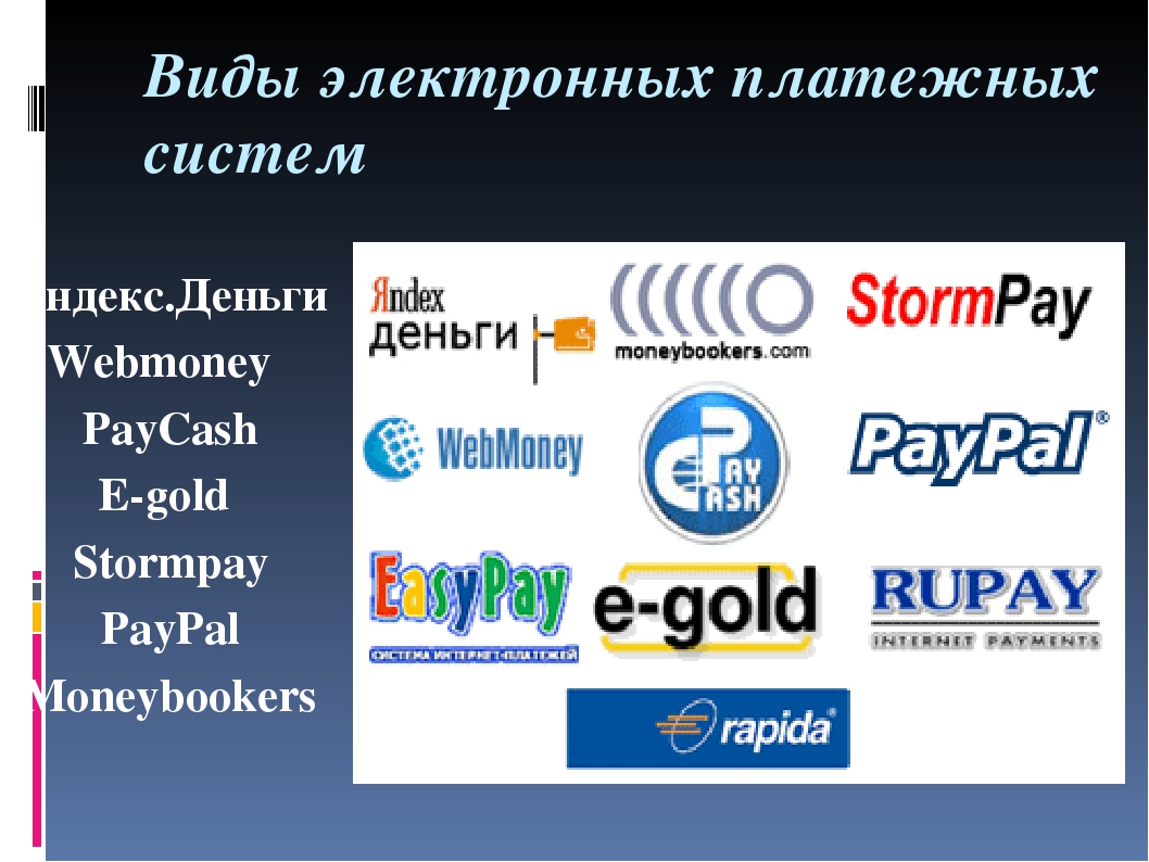 Электронные платежи в интернет. Электронныелатежные системы. Электронные платежные системы в России. Виды электронных платежных систем. Системаэлекторнных платежей.
