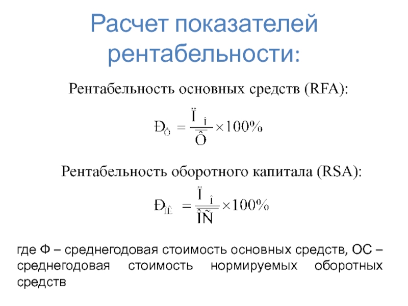 Рассчитайте показатели использования основных фондов